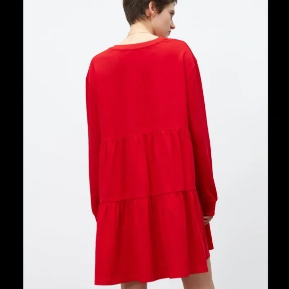 ZARA SHORT TIERED MINI DRESS - Picture 4 of 11